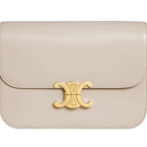 CELINE : Medium Triomphe bag in shiny calfskin